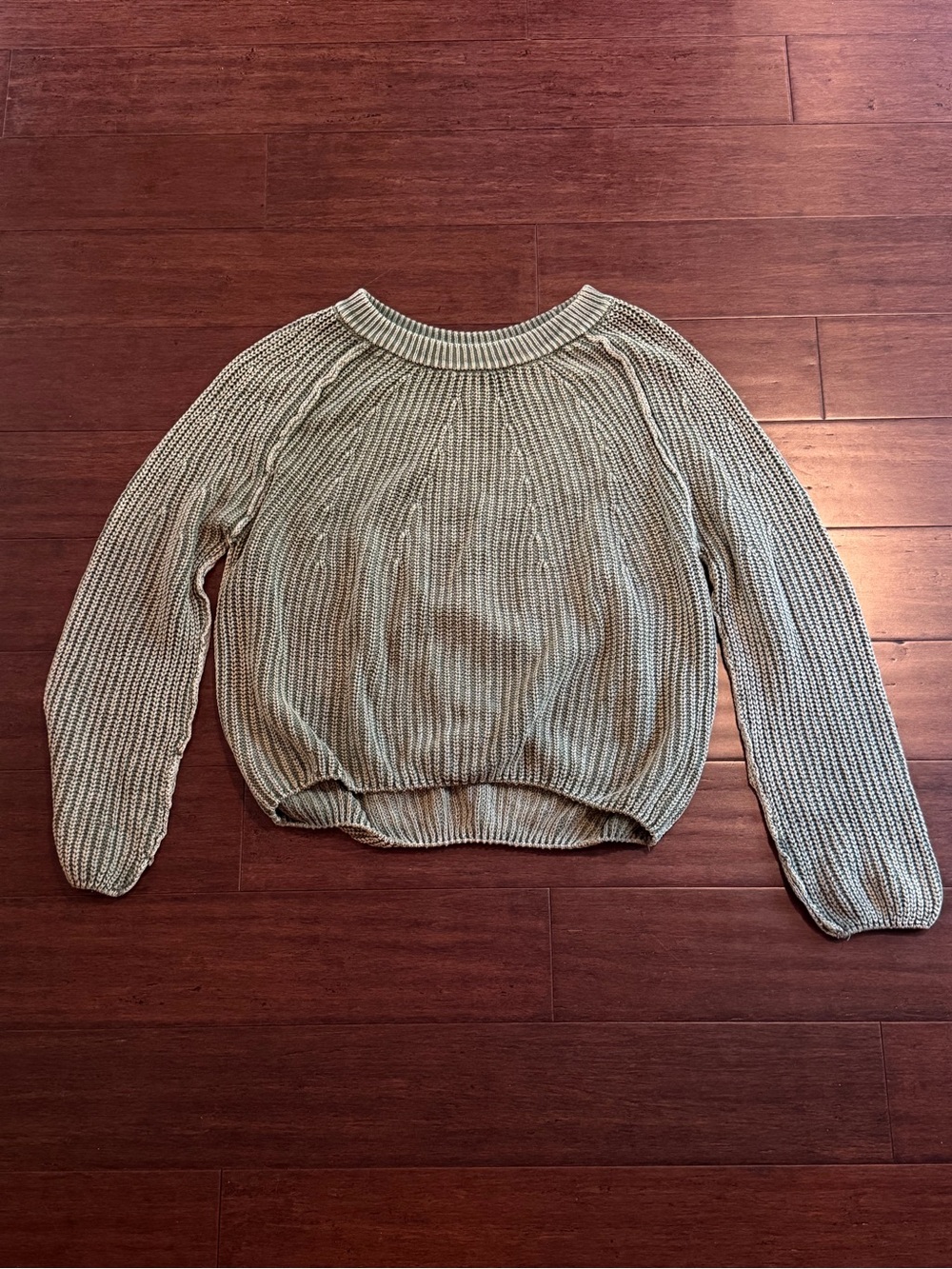 Blu Pepper Sage Green Knit Sweater